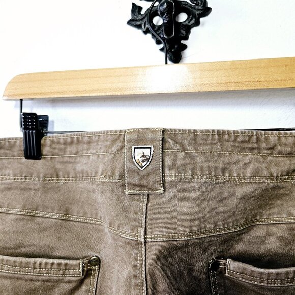 Kuhl Rydr Pants Size 38x30 Vintage Patina Dye Weathered Tan Light Brown - Picture 4 of 7